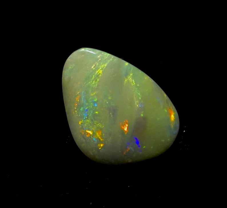 rainbow river lightning ridge seem opal-16.35ct, 27.9x21.3x5mm