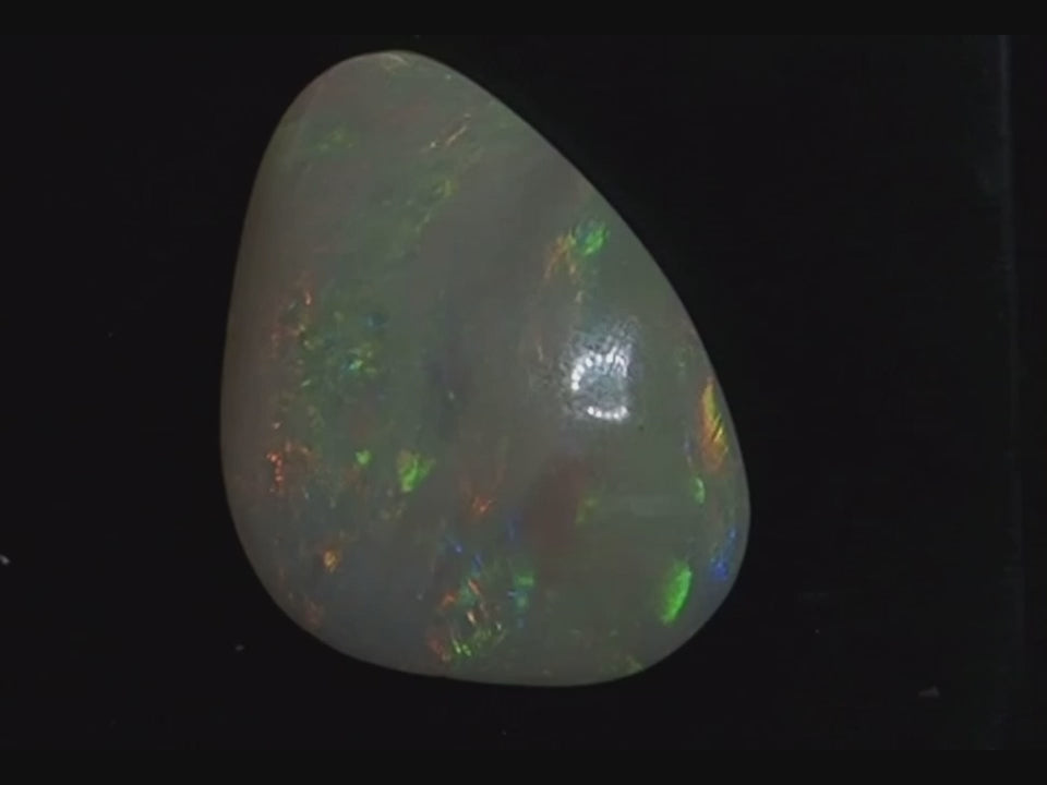 rainbow river lightning ridge seem opal-16.35ct, 27.9x21.3x5mm